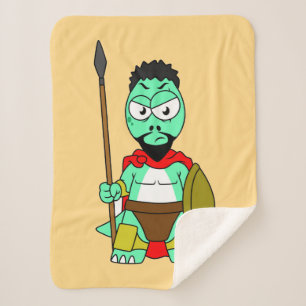 Tyrannosaurus Rex verkleidet als Leonidas. Sherpadecke