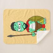 Tyrannosaurus Rex verkleidet als Leonidas. Sherpadecke (Vorderseite (Horizontal))