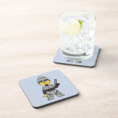 Tyrannosaurus Rex verkleidet als Robocop. Getränkeuntersetzer (Rechte Seite)