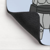 Tyrannosaurus Rex verkleidet als Robocop. Mousepad (Ecke)