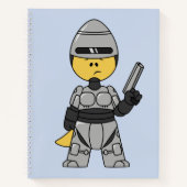 Tyrannosaurus Rex verkleidet als Robocop. Notizblock (Vorderseite)