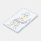 Tyrannosaurus Rex verkleidet als Robocop. Post-it Klebezettel (angewinkelt)