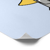 Tyrannosaurus Rex verkleidet als Robocop. Poster (Ecke)