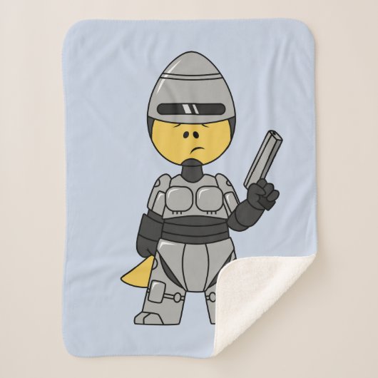 Tyrannosaurus Rex verkleidet als Robocop. Sherpadecke (Vorderseite)