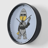 Tyrannosaurus Rex verkleidet als Robocop. Uhr (Winkel)
