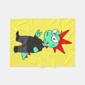 Tyrannosaurus Rex verkleidete sich als Punk. Fleecedecke (Vorderseite (Horizontal))