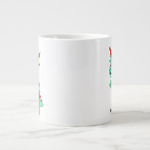 Tyrannosaurus Rex verkleidete sich als Punk. Jumbo-Tasse (Vorderseite)