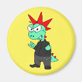 Tyrannosaurus Rex verkleidete sich als Punk. Magnet (Vorne)