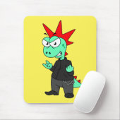 Tyrannosaurus Rex verkleidete sich als Punk. Mousepad (Mit Mouse)