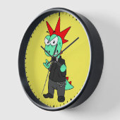 Tyrannosaurus Rex verkleidete sich als Punk. Uhr (Winkel)