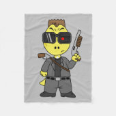 Tyrannosaurus Rex verkleidete sich als Terminator. Fleecedecke (Vorderseite)