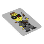 Tyrannosaurus Rex verkleidete sich als Terminator. Magnet (Rechte Seite)