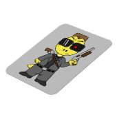 Tyrannosaurus Rex verkleidete sich als Terminator. Magnet (Linke Seite)