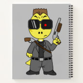 Tyrannosaurus Rex verkleidete sich als Terminator. Notizblock (Rückseite)