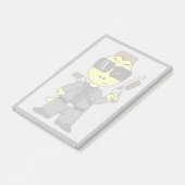 Tyrannosaurus Rex verkleidete sich als Terminator. Post-it Klebezettel (angewinkelt)