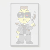 Tyrannosaurus Rex verkleidete sich als Terminator. Post-it Klebezettel (Vorderseite)