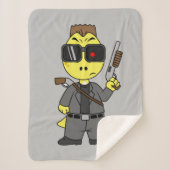 Tyrannosaurus Rex verkleidete sich als Terminator. Sherpadecke (Vorderseite)