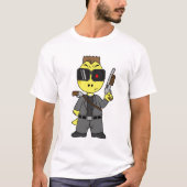 Tyrannosaurus Rex verkleidete sich als Terminator. T-Shirt (Vorderseite)