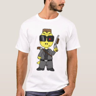 Tyrannosaurus Rex verkleidete sich als Terminator. T-Shirt