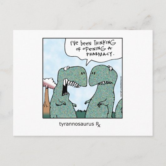 Tyrannosaurus Rx Postkarte (Vorderseite)
