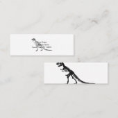 Tyrannosaurus Skeleton - Wählen Sie die Hintergrun Mini Visitenkarte (Vorne/Hinten)