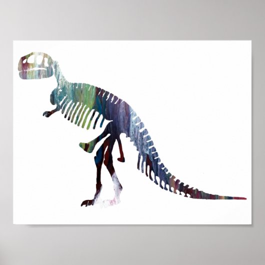 Tyrannosaurus-Skelett Poster (Vorne)