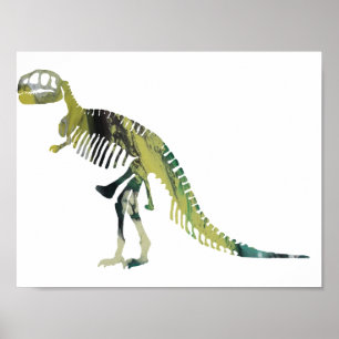 Tyrannosaurus-Skelett Poster