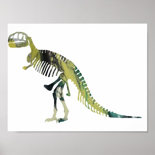 Tyrannosaurus-Skelett Poster (Vorne)