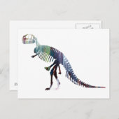 Tyrannosaurus-Skelett Postkarte (Vorne/Hinten)