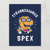 Tyrannosaurus Spex Postkarte (Vorderseite)