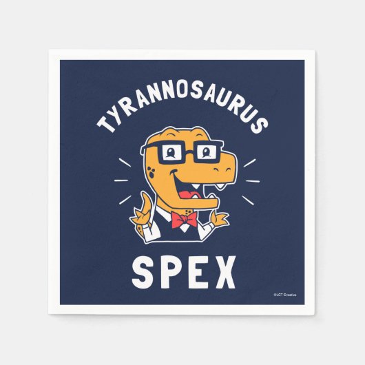 Tyrannosaurus Spex Serviette (Vorderseite)