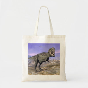 Tyrannosaurus T-Rex-Aufzucht in der Natur Tragetasche