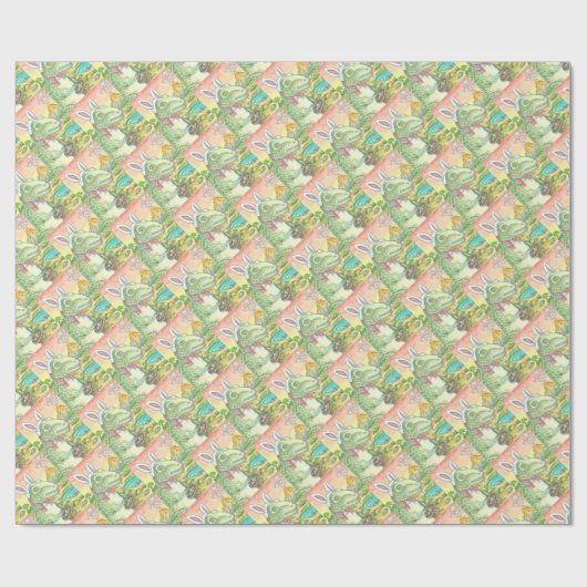 TYRANNOSAURUS T REX, DINO EASTER WRAPPER PAPIER GESCHENKPAPIER (Flach)