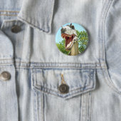Tyrannosaurus T-Rex Dinosaur Button (Beispiel)