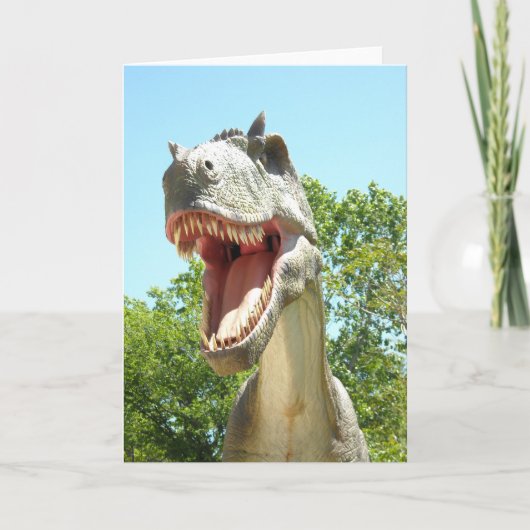 Tyrannosaurus T-Rex Dinosaur Karte (Vorderseite)