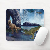 Tyrannosaurus T-Rex Dinosaur Schlacht Alien Planet Mousepad (Mit Mouse)