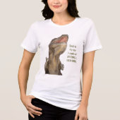 Tyrannosaurus T-Rex Dinosaur Tri-Blend Shirt (Vorderseite)