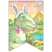 TYRANNOSAURUS T-REX EASTER BUNNY BUNTING BANNER (Erste Fahne)