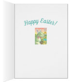 TYRANNOSAURUS T REX EASTER BUNNY GREETCARD Ver (Innen (Rechts))