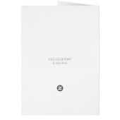 TYRANNOSAURUS T REX EASTER BUNNY NOTE CARD Verse (Hinten)