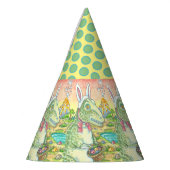 TYRANNOSAURUS T-REX EASTER BUNNY PARTY HAT Dino Partyhütchen (Links)