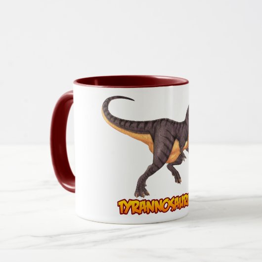 Tyrannosaurus-Tasse Tasse (Vorderseite Links)