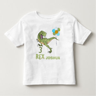 Tyrannosaurus Three Rex Dino 3. Geburtstag Kleinkind T-shirt