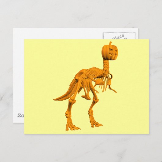 Tyrannosaurus tricktreatus postkarte (Vorne/Hinten)