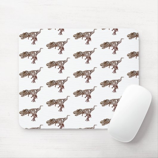 Tyrannosaurus－Trival-style design マウスパッド Mousepad (Mit Mouse)