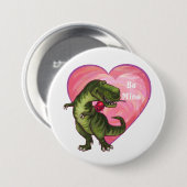 Tyrannosaurus Valentinstag Button (Vorne & Hinten)