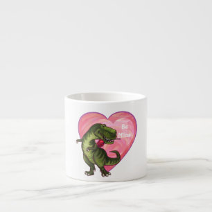 Tyrannosaurus Valentinstag Espressotasse