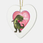 Tyrannosaurus Valentinstag Keramikornament (Links)