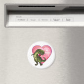 Tyrannosaurus Valentinstag Magnet (In Situ (Geschirrspüler))