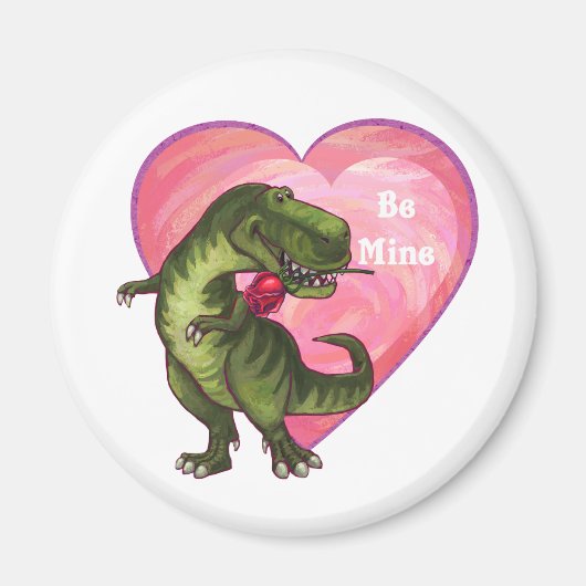 Tyrannosaurus Valentinstag Magnet (Vorne)